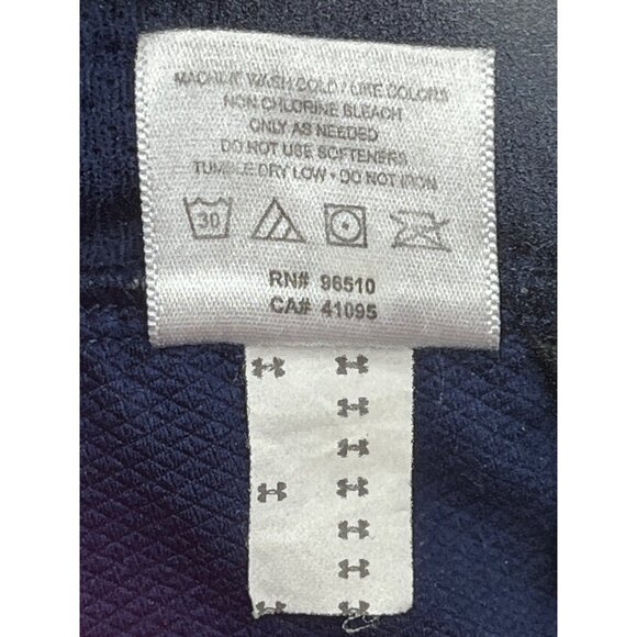 Under Armour Large All Season Gear Quarter-Zip Pullover Navy 38b - Picture 4 of 6